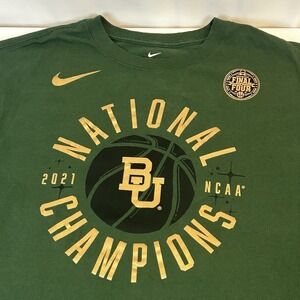 Nike Baylor Bears Long Sleeve T-Shirt Men's XL National Champions 2021